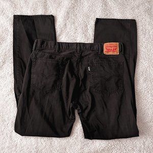 Men's Black 505 Levi's Straight Leg